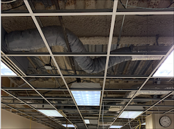 photograph of poor ventilated ceiling